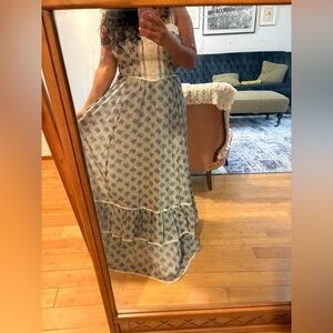 Vintage 70s gunne sax prairie dress